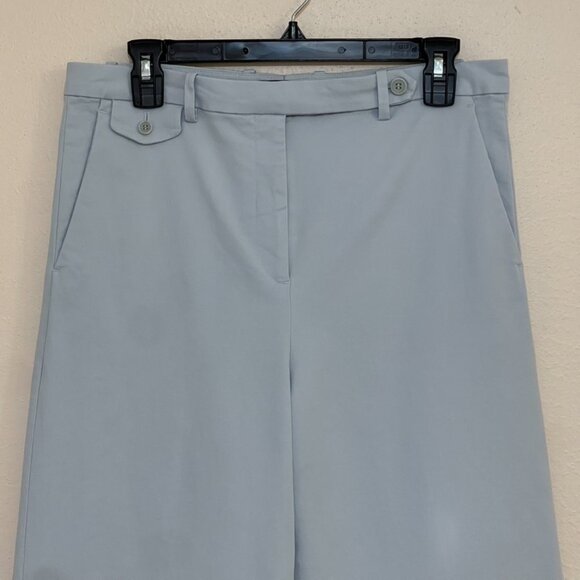 Theory Nadeema Light Blue Wide Leg Pants, Size 8. - Picture 3 of 11